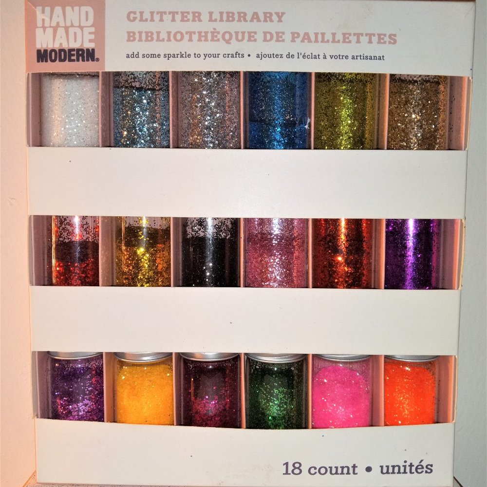 Hand Made Modern Glitter Library